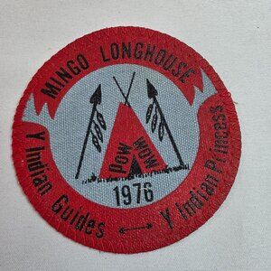 Vintage 1976 YMCA Mingo Longhouse Y-Indian Guides & Y Indian Princess Patch